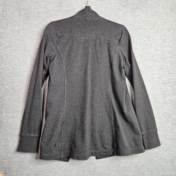 Lululemon Women's Dark Heather Grey Coast Easy Wrap Button Jacket Sz 4 - Picture 2 of 10